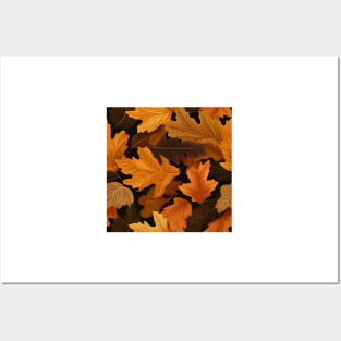 Autumn Leaves Pattern 24 Posters and Art